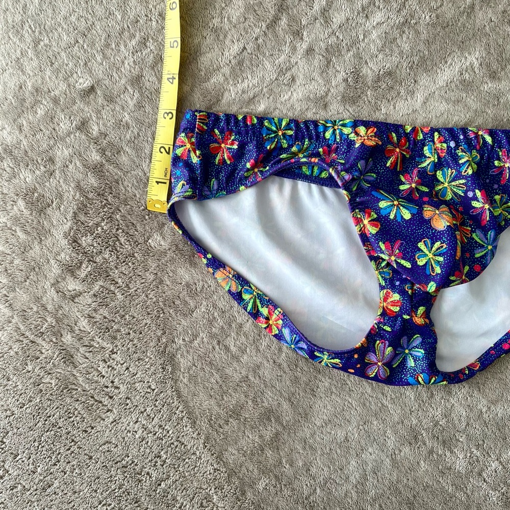 Floral Men's Swim Briefs - Purple, Iridescent, sparkly, small - Picture 6 of 6